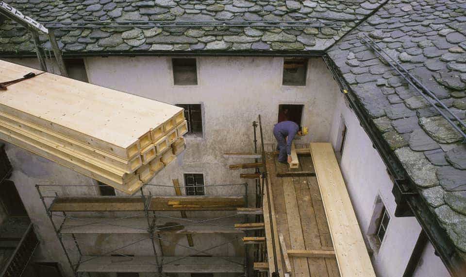 Kastenelement LKE bei Baumontage